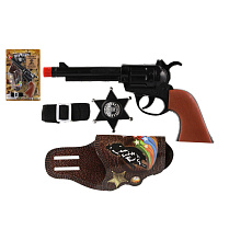 Pistole klapací s doplňky plast 22cm na kartě Pistole klapací s doplňky plast 22cm na kartě