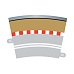 Scalextric Příslušenství SCALEXTRIC C7019 - Border, Kerb & Barrier - Curve - R3.5 - 22.5 Deg Outer