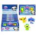 Teddies Figurka 3ks Littlest Pet Shop gumovací v krabičce