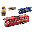 Teddies Autobus plast 25cm na setrvačník 3 barvy