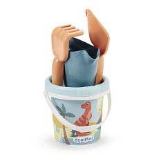 Ecoiffier Kyblíček Dinosaurus s konvičkou a přísl., 13 cm