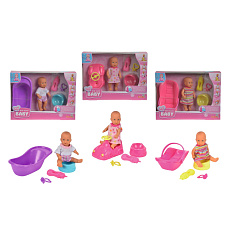 Simba New Born Baby Panenka Mini New Born Baby pije,čůrá,12cm,přísl. Simba New Born Baby Panenka Mini New Born Baby pije,čůrá,12cm,přísl.