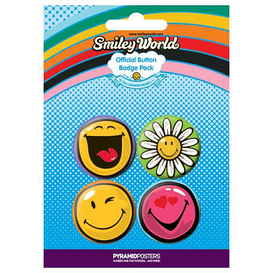 Placka set - Smiley 2 - 4x38mm