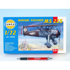 Směr model letadla Morane Saulnier MS 225 1:72 9,2x15,4cm v krabici 25x14,5x4,5cm