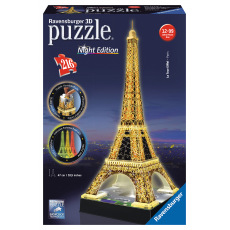 Ravensburger Eiffelova věž 3D puzzle 216d svítící LED