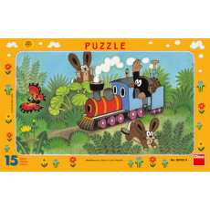 Dino dětské puzzle Krtek a lokomotiva        15D