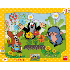 DINO dětské puzzle Krteček zahradník 12D