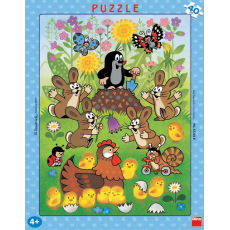 Dino dětské puzzle Krtek a velikonoce  40D