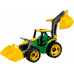 Lena Traktor se lžící a bagrem zeleno žlutý