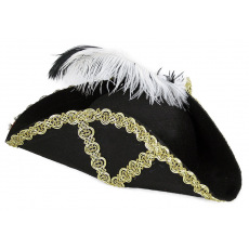 Rappa Karnevalový klobouk pirátský pro dospělé