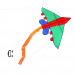 Rappa Létající drak letadlo nylonový 140x98 cm