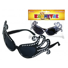 Rappa Karnevalové brýle Lady G černé