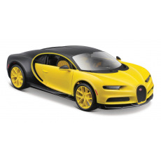 Maisto - Bugatti Chiron, žlutá/černá, 1:24