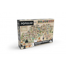 POPULAR Puzzle - Mapa Slovenska, 160 ks
