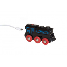 Brio 33599 Elektrická lokomotiva nabíjecí přes mini USB kabel