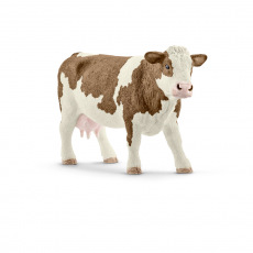 Schleich 13801 Zvířátko - kráva simmentálská