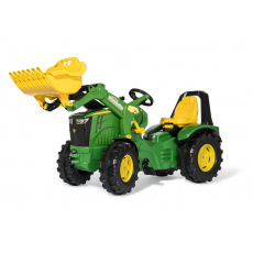 ROLLYTOYS Šlapací traktor X-Trac John Deere - zelený