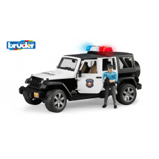 Bruder Pohotovostní vozidla - policejní Jeep Wrangler s policistou a příslušenstvím