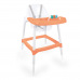 Dolu Dětská jídelní židlička s chrastítkem, oranžová