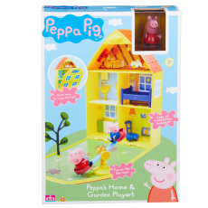 TM Toys PEPPA PIG - domeček se zahrádkou + figurka a příslušenstvím