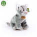 Rappa Plyšová kočka šedá sedící 24 cm ECO-FRIENDLY