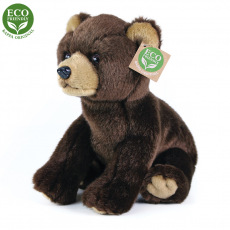 Rappa Plyšový medvěd sedící 25 cm ECO-FRIENDLY