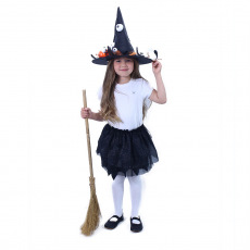 Rappa Dětský kostým tutu sukně čarodějnice / Halloween
