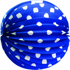 Rappa Lampion kulatý papírový modrý 25 cm