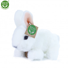 Rappa Plyšový králík bílý 16 cm ECO-FRIENDLY