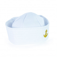 Rappa Dětská čepice námořník bílá s kotvou pro dospělé