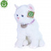 Rappa Plyšová kočka bílá sedící 25 cm ECO-FRIENDLY