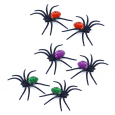 Rappa Dekorace pavouci s třpytkami 3 barvy