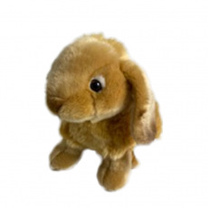 Rappa Plyšový králík hnědý 19 cm ECO-FRIENDLY