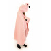 Rappa Cozy Noxxiez BL816 Plameňák - hřejivá deka s kapucí se zvířátkem a tlapkovými kapsami