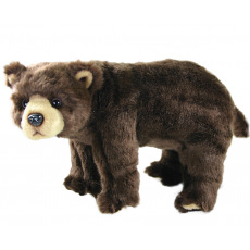 Rappa Plyšový medvěd  hnědý stojící 40 cm ECO-FRIENDLY