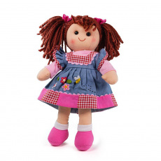 Rappa Bigjigs Toys Látková panenka Melody 34 cm