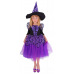 Rappa Dětský kostým čarodějnice fialová čarodějnice/Halloween (M)