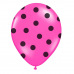 Rappa Nafukovací balónek s potiskem růžový 30 cm
