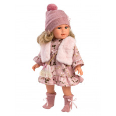 Rappa Llorens 54042 ANNA - realistická panenka s měkkým látkovým tělem  - 40 cm