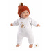 Rappa Llorens 63303 LITTLE BABY - realistická panenka miminko s měkkým látkovým tělem - 32 cm