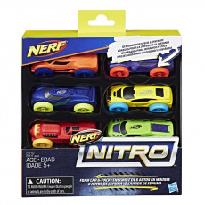 Nerf Nitro náhradní autíčka Nitro 6 ks asst