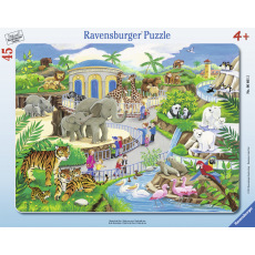 Ravensburger dětské puzzle Návštěva v ZOO   30-48d