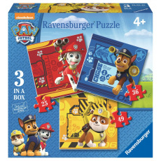 Ravensburger dětské puzzle Tlapková Patrola: Rubble, Marshall & Chase 25/36/49 dílků