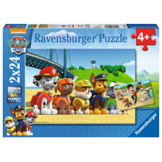 Ravensburger puzzle Tlapková Patrola: Stateční psi 2x24 dílků