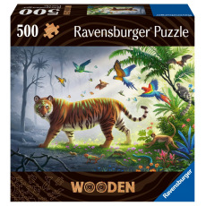 Ravensburger Dřevěné puzzle Tygr v džungli 500 dílků