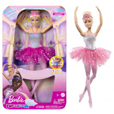 Mattel Barbie SVÍTÍCÍ MAGICKÁ BALETKA S RŮŽOVOU SUKNÍ