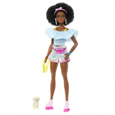 Mattel Barbie DELUXE MÓDNÍ PANENKA - TRENDY BRUSLAŘKA