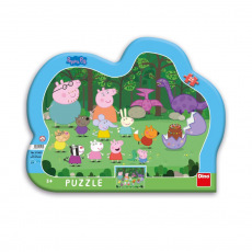 Dino PEPPA PIG 25 kontura Puzzle