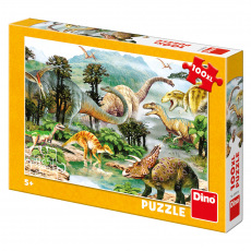 Dino dětské puzzle Život dinosaurů 100DXL