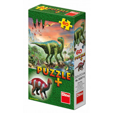 Dino puzzle Dinosauři + Figurka  60D